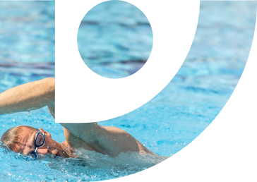 Swimmer in pool